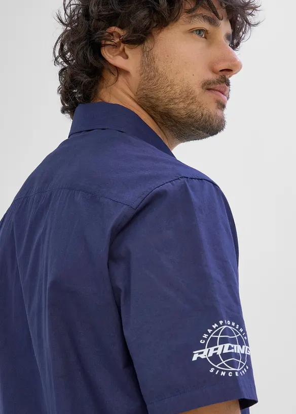 Camicia a maniche corte in puro cotone biologico, bonprix