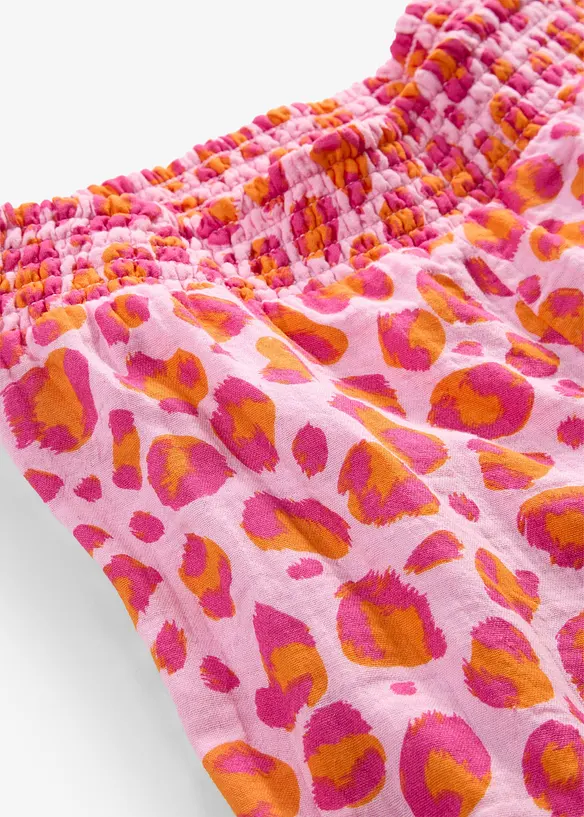 Pantaloni con elastico in vita in mussola vaporosa, bonprix