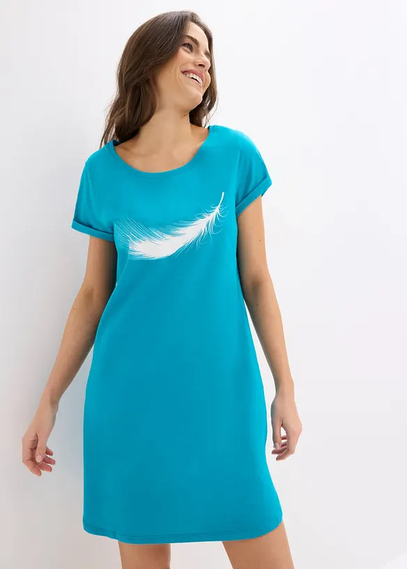 Camicia da notte corta in puro cotone biologico, bonprix