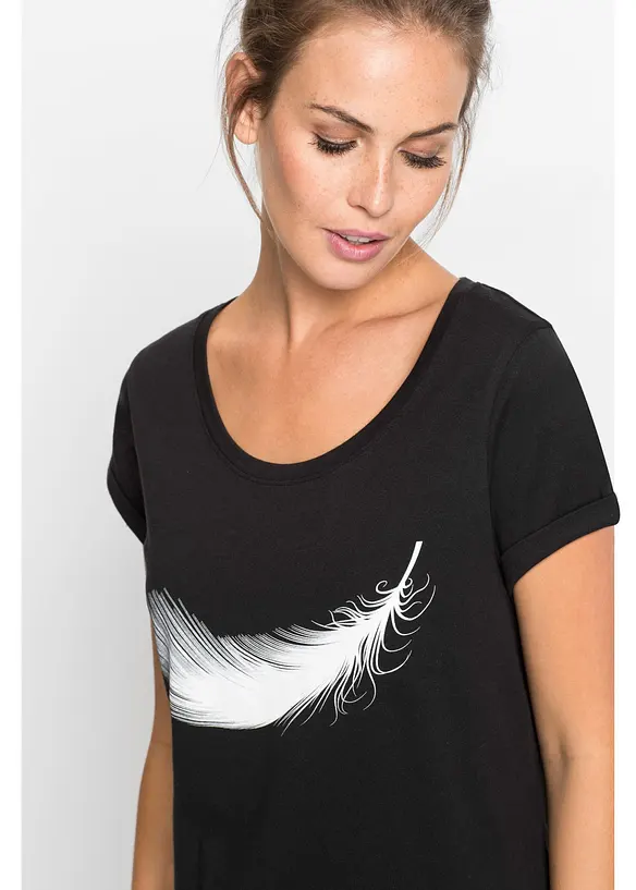 Camicia da notte corta in puro cotone biologico, bonprix