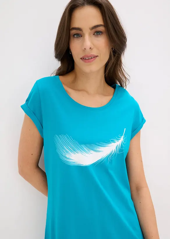 Camicia da notte corta in puro cotone biologico, bonprix