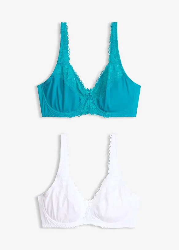 Reggiseno minimizer con spalline imbottite (pacco da 2), bonprix