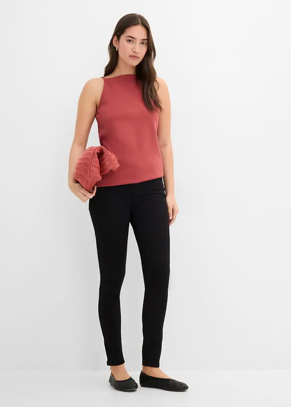 Jeans skinny ultra elasticizzati, vita media, bonprix