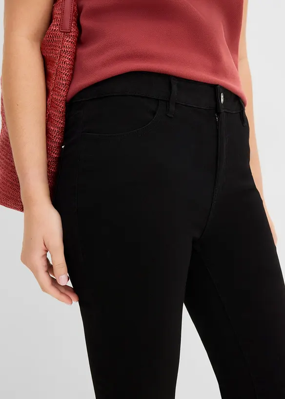Jeans skinny ultra elasticizzati, vita media, bonprix