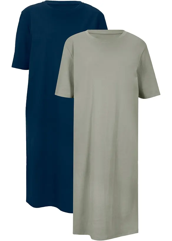 Abito t-shirt (pacco da 2), bonprix