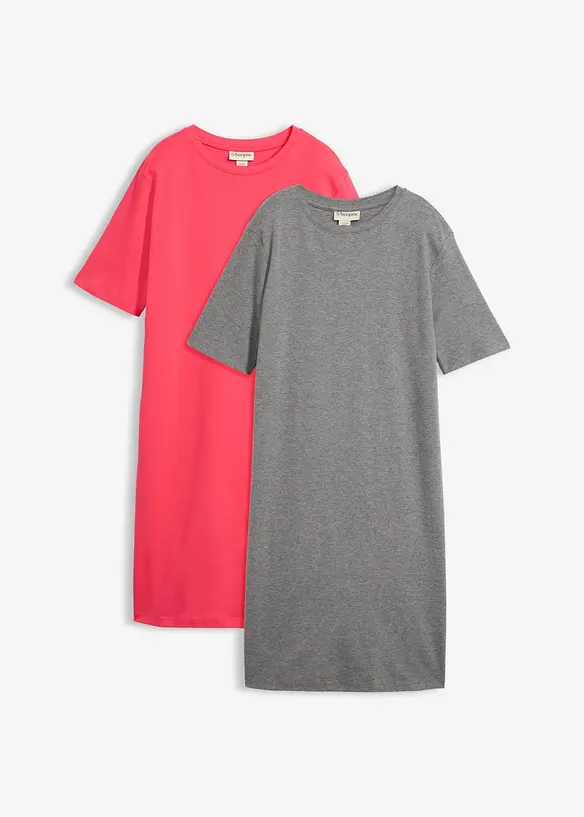 Abito t-shirt (pacco da 2), bonprix