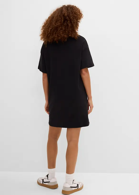 Abito t-shirt oversize con scollatura a V (pacco da 2), bonprix