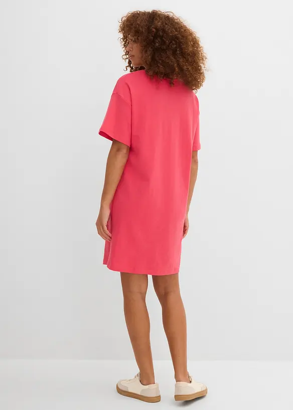 Abito t-shirt oversize con scollatura a V (pacco da 2), bonprix