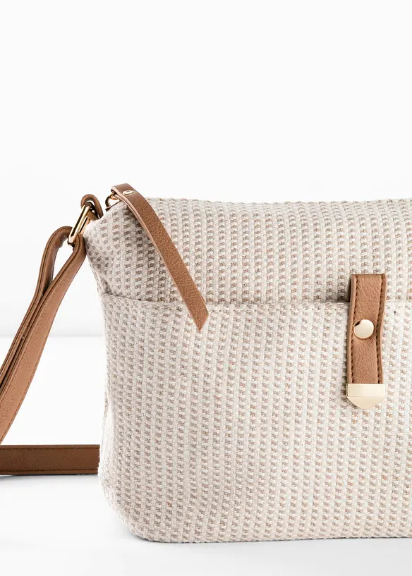 Borsa a tracolla in tessuto con piccolo dettaglio, bonprix