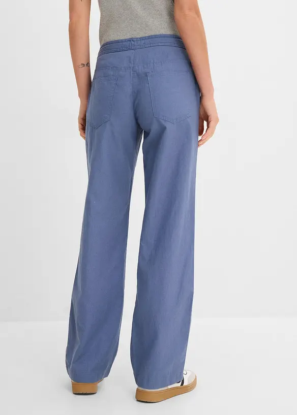 Pantaloni a palazzo in misto lino, bonprix