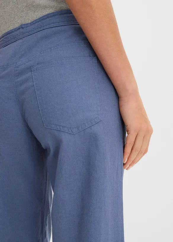Pantaloni a palazzo in misto lino, bonprix