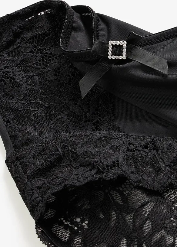 Slip a vita alta con pizzo, bonprix