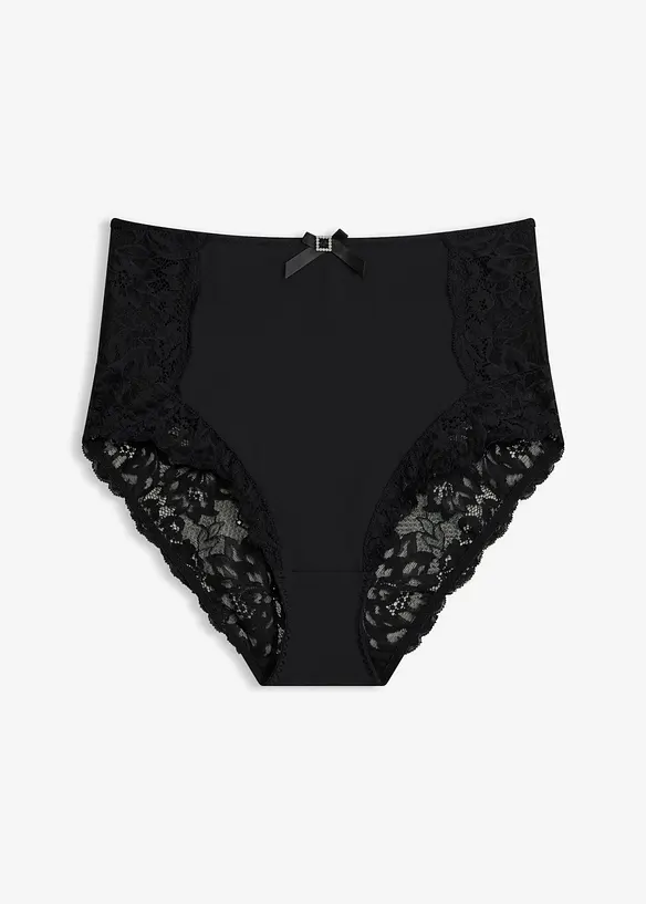 Slip a vita alta con pizzo, bonprix