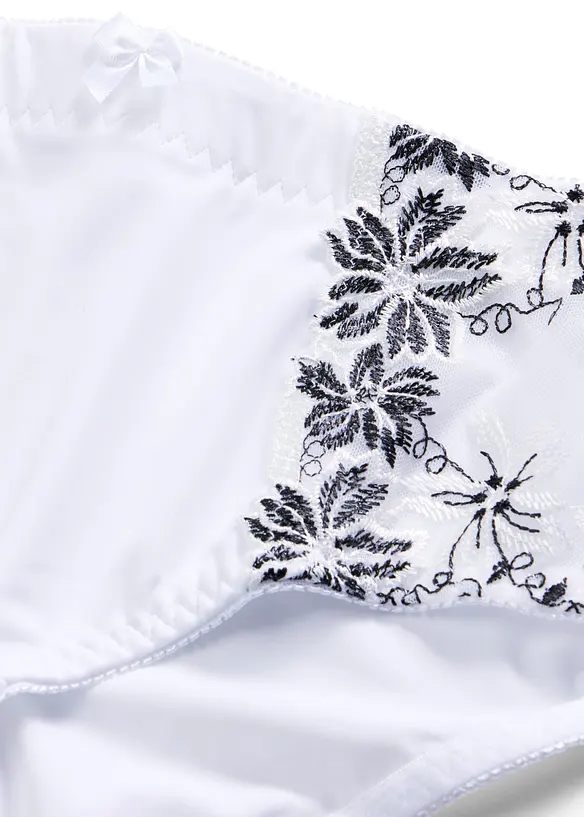 Slip modellante con ricamo delicato (pacco da 2), bonprix
