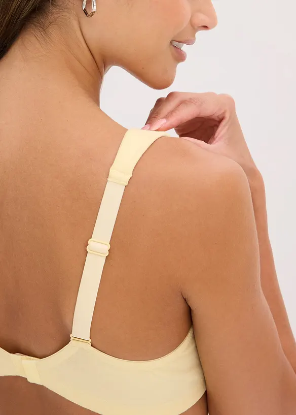 Reggiseno senza ferretto con cotone (pacco da 3), bonprix