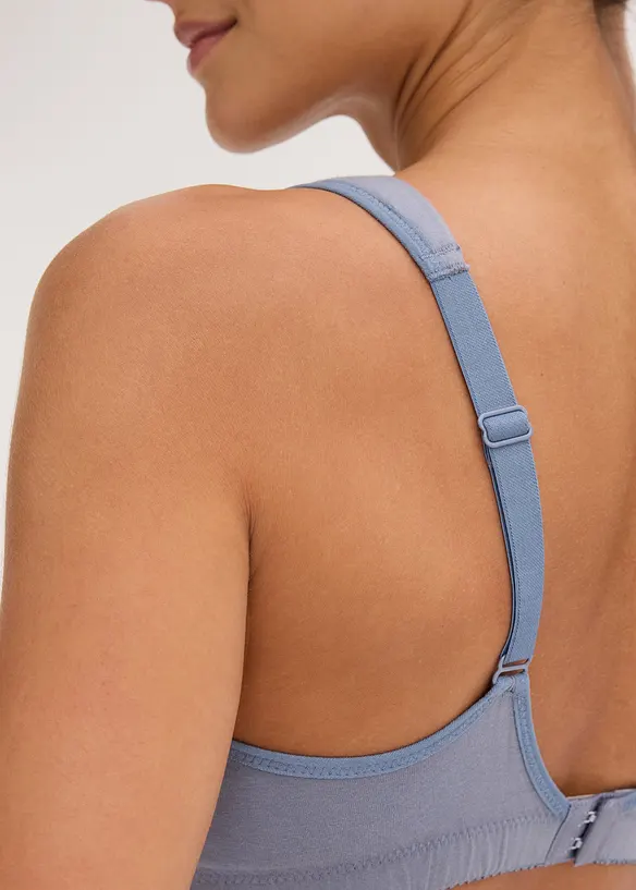 Reggiseno t-shirt senza ferretto con cotone (pacco da 2), bonprix