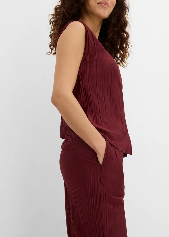 Pantaloni in jersey plissettati, bonprix