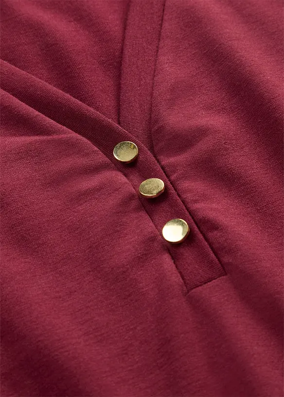 Maglia in viscosa con bottoni, bonprix