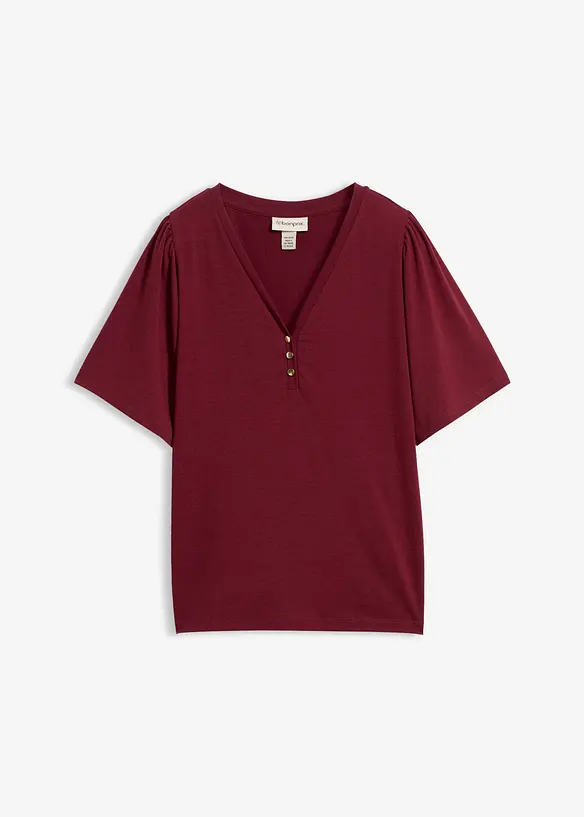 Maglia in viscosa con bottoni, bonprix