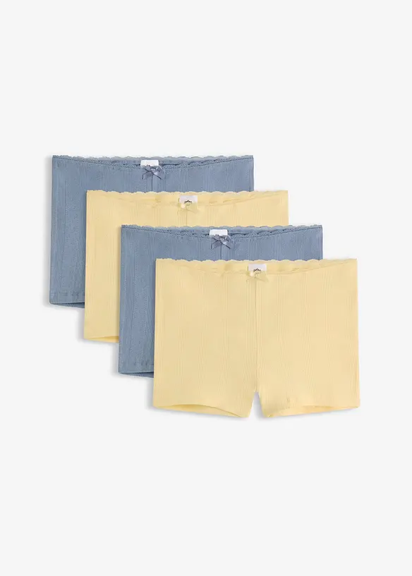 Boxer aderenti con cotone morbido (pacco da 4), bonprix