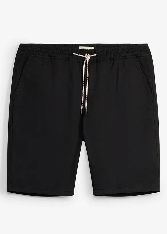 Bermuda con elastico in vita in puro cotone, regular fit, bonprix