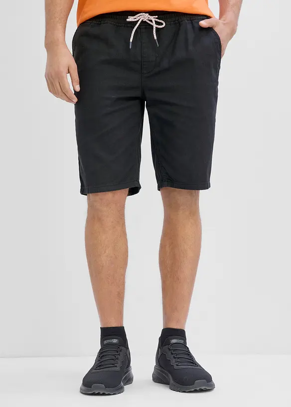 Bermuda con elastico in vita in puro cotone, regular fit, bonprix