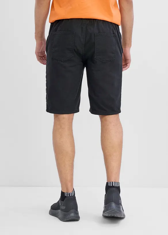Bermuda con elastico in vita in puro cotone, regular fit, bonprix