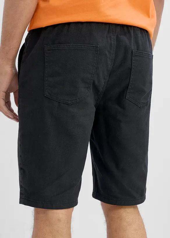 Bermuda con elastico in vita in puro cotone, regular fit, bonprix