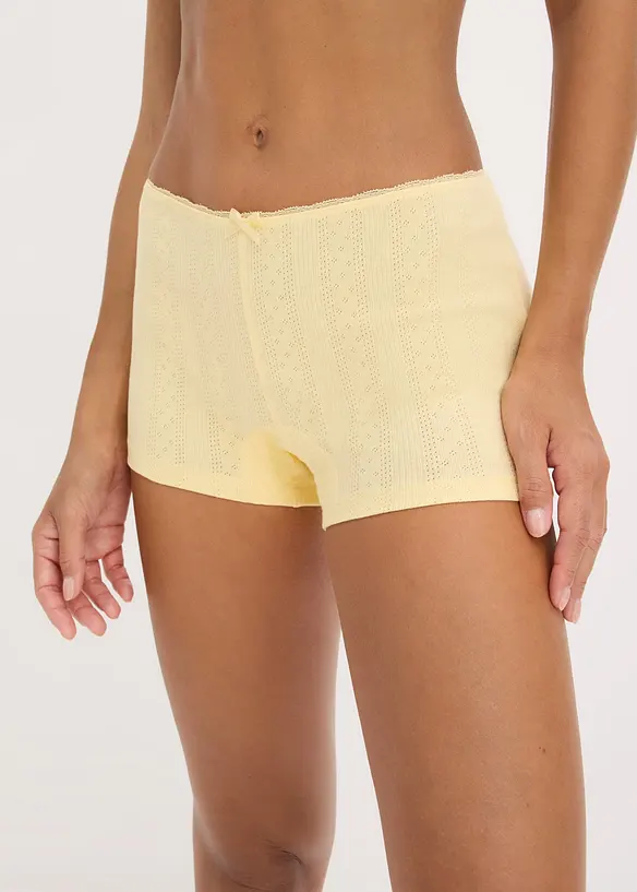 Boxer aderenti con cotone morbido (pacco da 4), bonprix