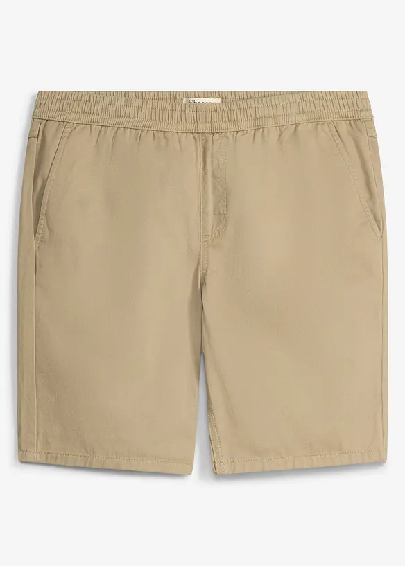 Bermuda in puro cotone con elastico in vita, regular fit, bonprix
