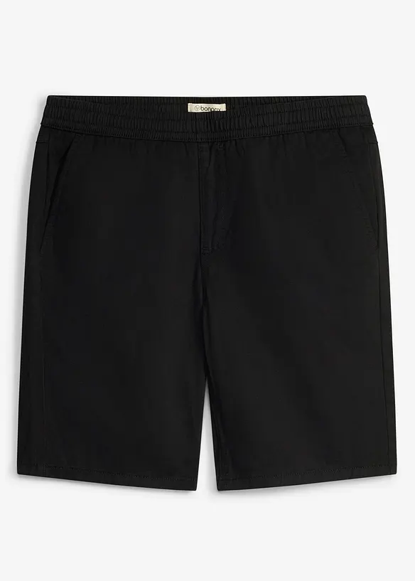 Bermuda in puro cotone con elastico in vita, regular fit, bonprix