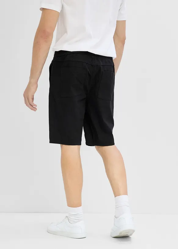 Bermuda in puro cotone con elastico in vita, regular fit, bonprix