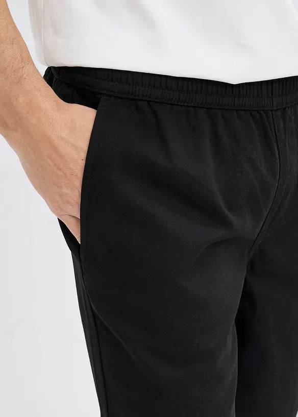 Bermuda in puro cotone con elastico in vita, regular fit, bonprix