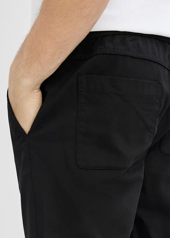 Bermuda in puro cotone con elastico in vita, regular fit, bonprix