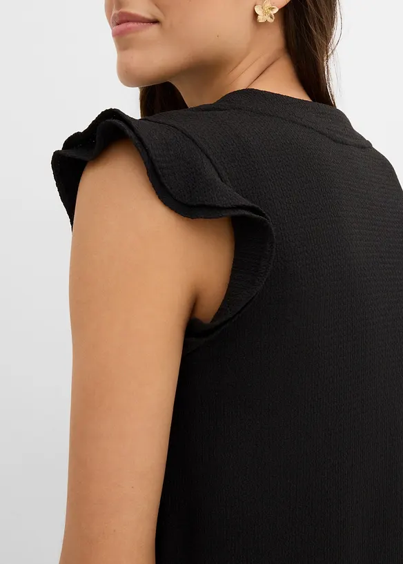 Abito di jersey con volant, bonprix