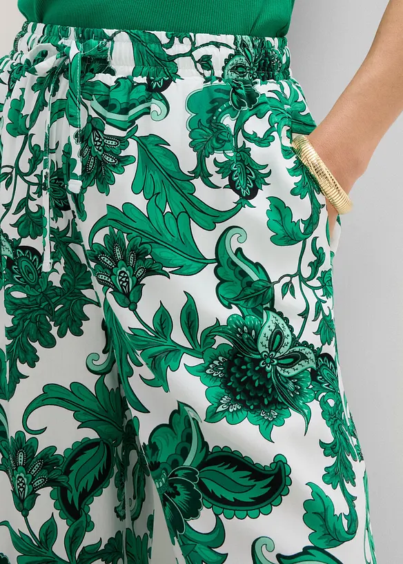 Pantaloni larghi in viscosa fluida, bonprix