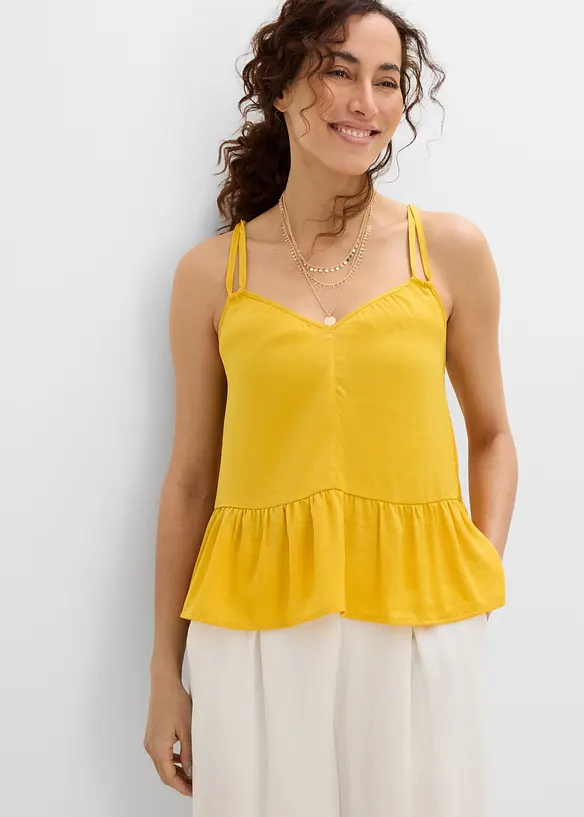 Top in satin fluido, bonprix