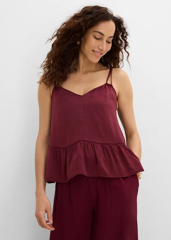 Top in satin fluido, bonprix