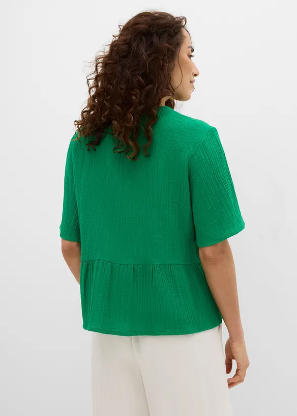 Blusa in mussola vaporosa, bonprix