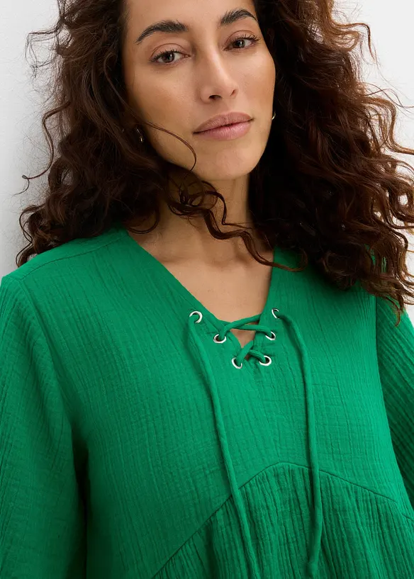 Blusa in mussola vaporosa, bonprix