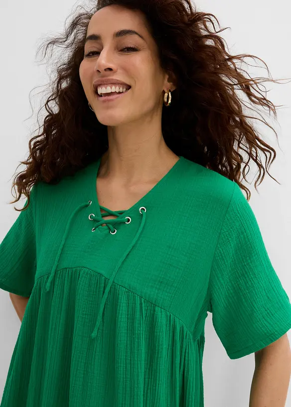 Abito midi in puro cotone, bonprix