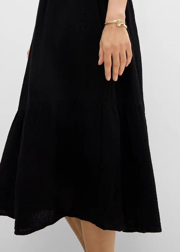 Abito midi in puro cotone, bonprix