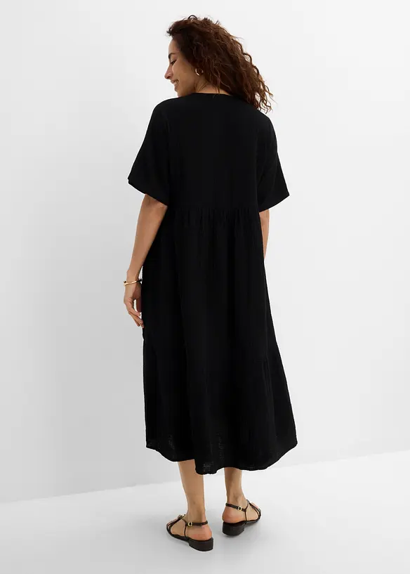 Abito midi in puro cotone, bonprix