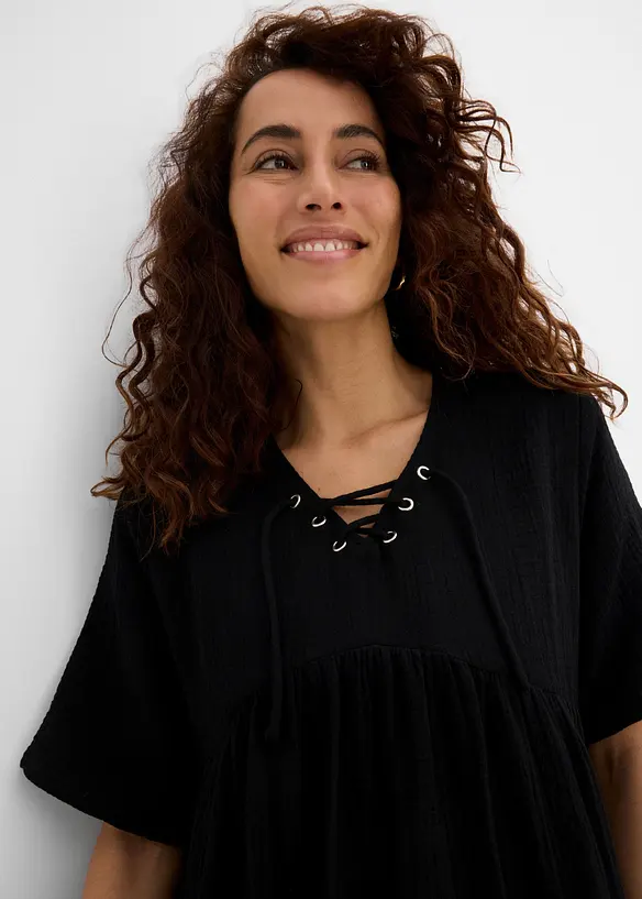 Abito midi in puro cotone, bonprix