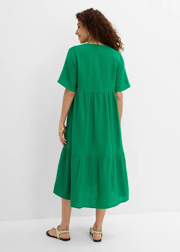 Abito midi in puro cotone, bonprix