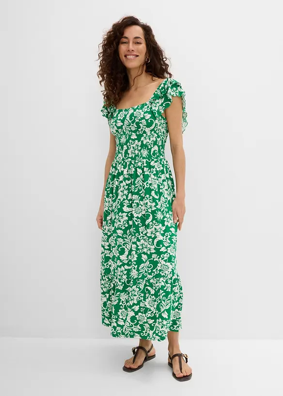 Abito midi in misto viscosa, bonprix