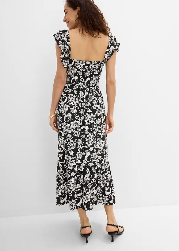 Abito midi in misto viscosa, bonprix