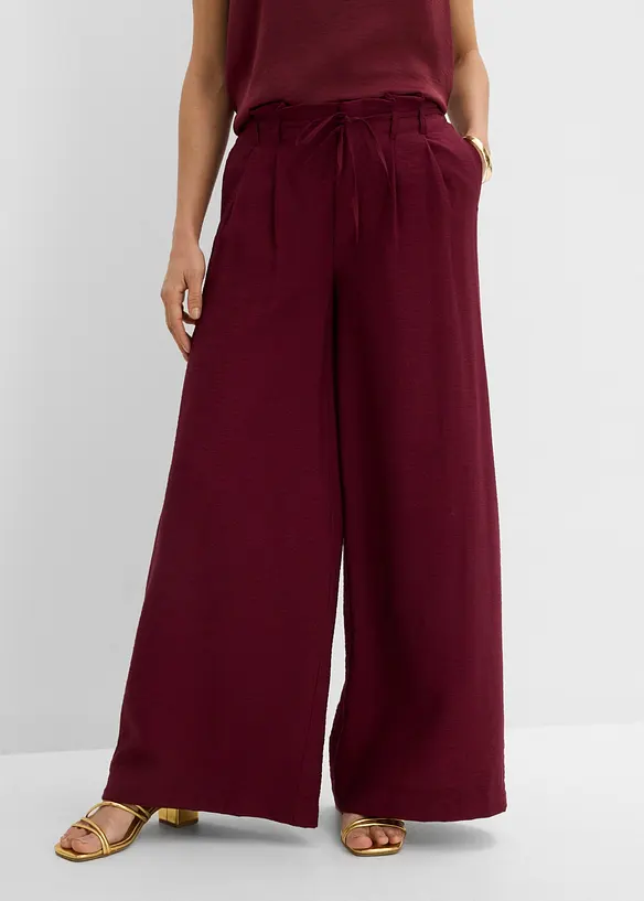 Pantaloni con elastico in vita in misto viscosa, bonprix