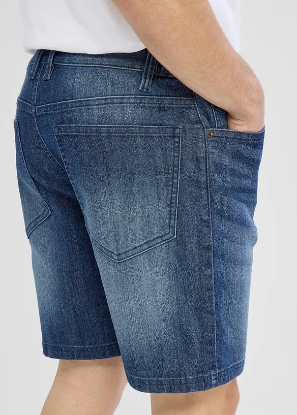Shorts di jeans leggeri con elastico in vita, relaxed fit, bonprix
