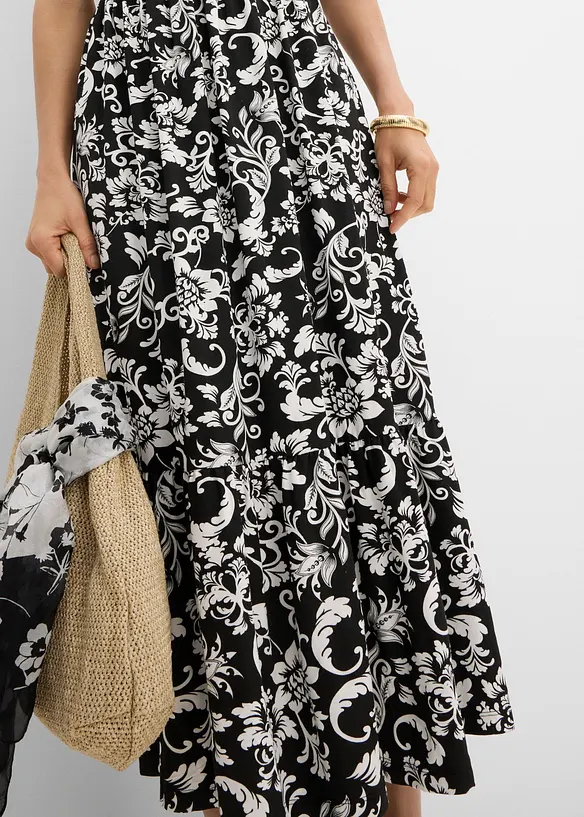 Abito midi in misto viscosa, bonprix
